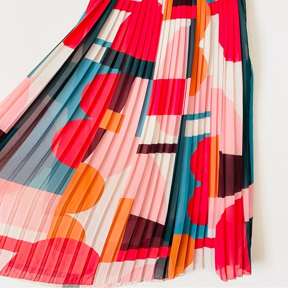 Anthropologie Maeve SIZE 6P Aurelia A-Line Midi Pleated Skirt - Picture 5 of 9